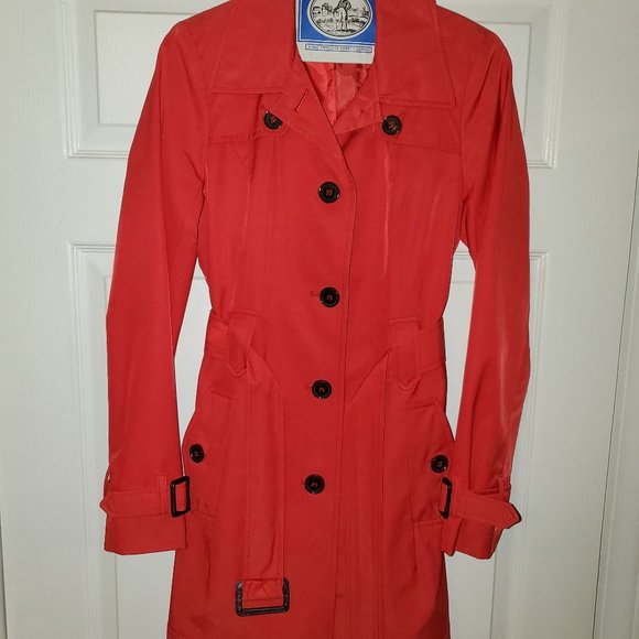 Tommy Hilfiger Orange Overcoat - Picture 1 of 4